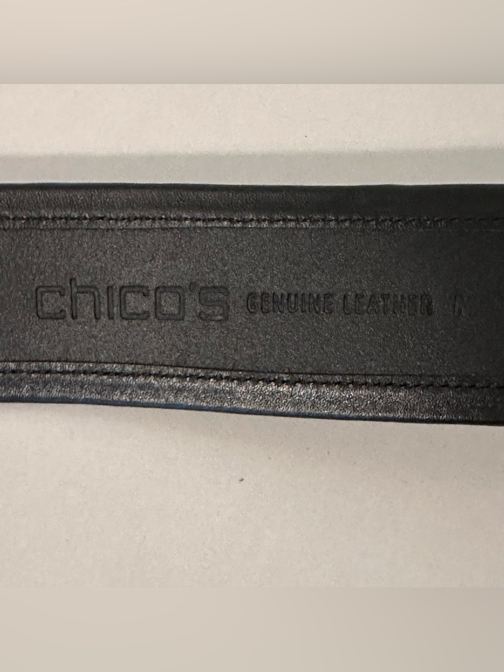Vintage Chico's Leather Leopard Pony Hair Belt Medium - Picture 4 of 5